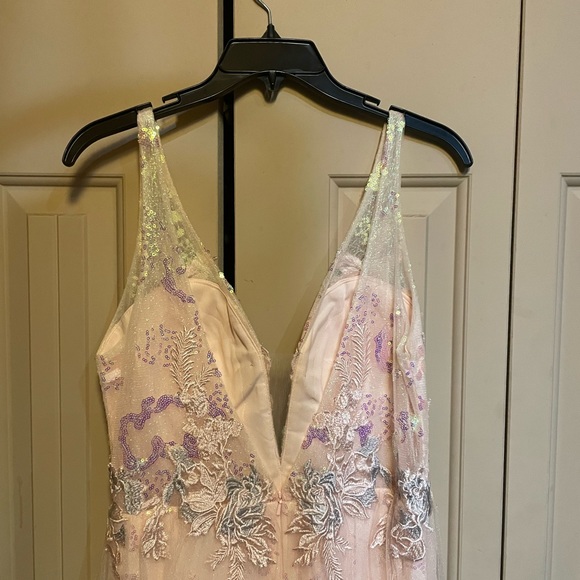 Light ballerina pink prom dress from Camille La Vie. - Picture 5 of 5